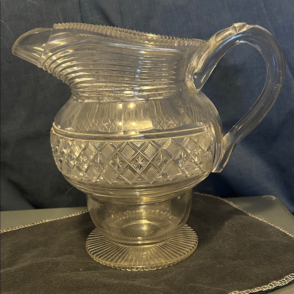 Antique Crystal Water Jug